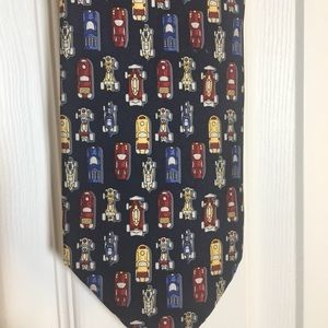 Race Car Patterned Beaufort Tie Rack, Italy